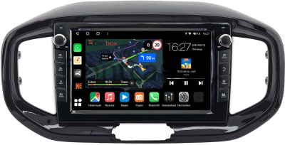 Kia KX1 2018-2024 (глянцевая) Canbox M-Line 7825-10-1460 на Android 10 (4G-SIM, 2/32, DSP, QLed) С крутилками