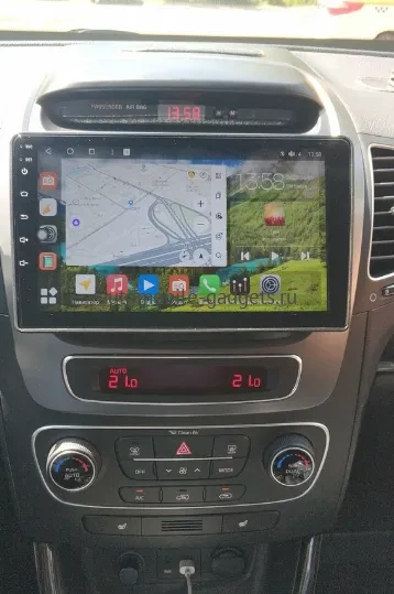 Штатная магнитола Kia Sorento 2 2012-2021 Canbox M-Line 4544-9145 на Android 10 (4G-SIM, 2/32, DSP, QLed)