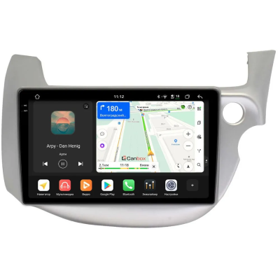 Штатная магнитола Honda Fit 2 2007-2014 (светло-серая) Canbox PRO-Line 2K 4257-10-671 на Android 13 (4G-SIM, 4/64, DSP, QLed)