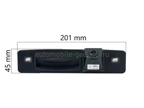 CCD штатная камера заднего вида AVS327CPR (187) для FORD FOCUS III 2014+ интегрированная с ручкой багажника