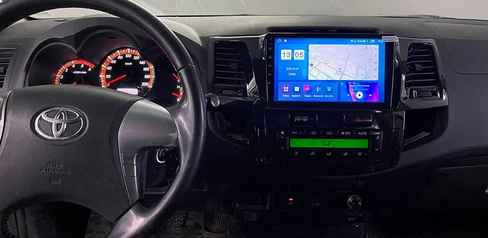 Установка штатной магнитолы на android для Toyota Hilux 2008-2015 Установка штатной магнитолы на android для Toyota Hilux 2008-2015