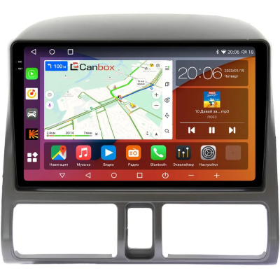 Штатная магнитола Honda CR-V 2 2001-2006 Canbox Logic-i3 2K 5735-9204 на Android 11 (4G-SIM, 8/256, DSP, 360, QLed)
