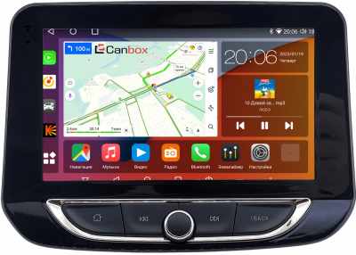 Штатная магнитола Chevrolet Tracker 4 2019-2024 (с климат-контролем) Canbox H-Line 2K 4186-9-2472 на Android 10 (4G-SIM, 8/256, DSP, QLed)
