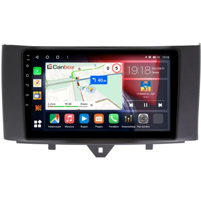 Штатная магнитола Canbox EVO 5810-9251 для Smart Fortwo 2 2011-2015 на Android 14 (4G-SIM, 4/64, DSP, QLed, AI, 360)