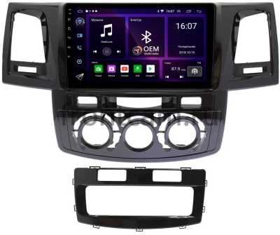 Toyota Fortuner, Hilux 7 2004-2015 (с кондиционером или климат-контролем) Canbox RS9-9414 1.5/32 Android 10 (IPS, DSP, CarPlay)