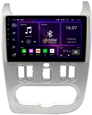 Renault Logan, Sandero 2009-2015 Canbox RS9-9181 1.5/32 Android 10 (IPS, DSP, CarPlay)