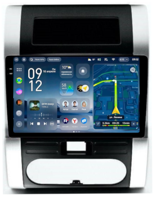 Штатное головное устройство Teyes CC4 Pro 2K 12/256 10.36 дюймов RM-1011 для Nissan X-Trail (T31) 2007-2015 на Android 13 (4G-SIM, DSP, QLed, AI)