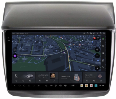 Carmedia OL-9635-MKD-9509-2K-12512-D7 Штатная магнитола для Mitsubishi Pajero Sport, L200 (2006-2015) на Android 13 c 8GB, DSP, 4G