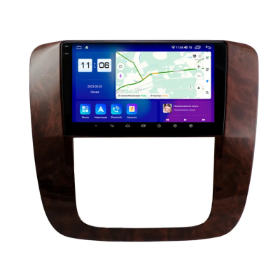 Магнитола для Chevrolet Silverado/Tahoe 2007-2014 дерево Parafar на Андроид 13.0 PF041T1LUX1RN2K