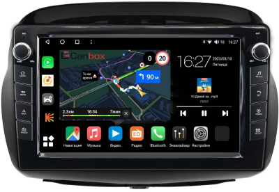 Штатная магнитола Honda Edix, FR-V 2004-2009 Canbox M-Line 7825-10-0211 на Android 10 (4G-SIM, 2/32, DSP, QLed) С крутилками
