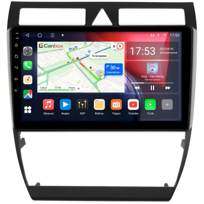Штатная магнитола Audi A6 (C5), A6 (C5) Allroad, S6 (C5), RS6 (C5) 1997-2006 Canbox EVO 5811-9110 на Android 14 (4G-SIM, 6/128, DSP, QLed, AI, 360)