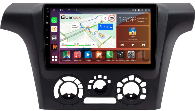 Штатная магнитола Mitsubishi Outlander 2002-2009 (для авто с кондиционером) Canbox H-Line 4166-9-1500 на Android 10 (4G-SIM, 4/32, DSP, QLed)