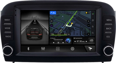 Магнитола в штатное место 2 din Mercedes-Benz SL (R230) 2001-2006 Canbox L-Line 4476-RP-2160-510 на Android 10 (4G-SIM, 3/32, TS18, DSP, QLed)