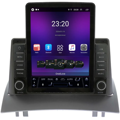 Штатная магнитола Canbox GTR095-9231 для Renault Megane 2 2002-2009 на Android 10 (QLed, 4/64, DSP, CarPlay)