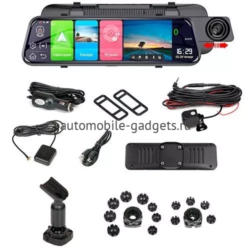 Blackview GX9 PRO Видеорегистратор в зеркале c 2-мя камерами