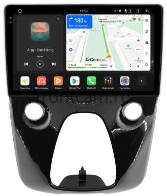 Штатная магнитола Peugeot 108 2014-2021 Canbox PRO-Line 2K 4255-10-1458 на Android 13 (4G-SIM, 12/256, DSP, QLed)