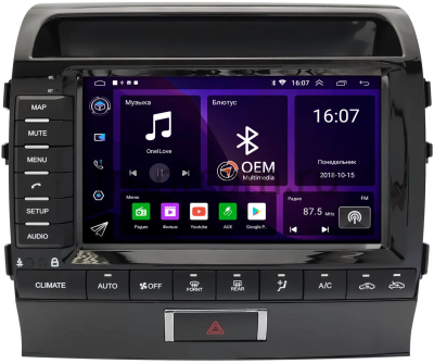 Штатная магнитола Toyota Land Cruiser 200 2010-2012 (Тип A) Canbox RS9-0117 1.5/32 Android 10 (IPS, DSP, CarPlay)