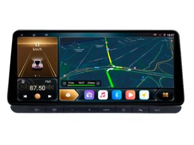 Штатная магнитола Audi A6, A6L 2005-2011 12,3 дюйма Carmedia OL-3065-1052-Q на Android 12 (4G-SIM, 6/128, DSP, QLed) BMW Style
