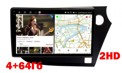 Магнитола Vaycar 09VO4_2HD для HONDA Insight 2009-2014 (Андроид, 4+64Гб, 2HD)