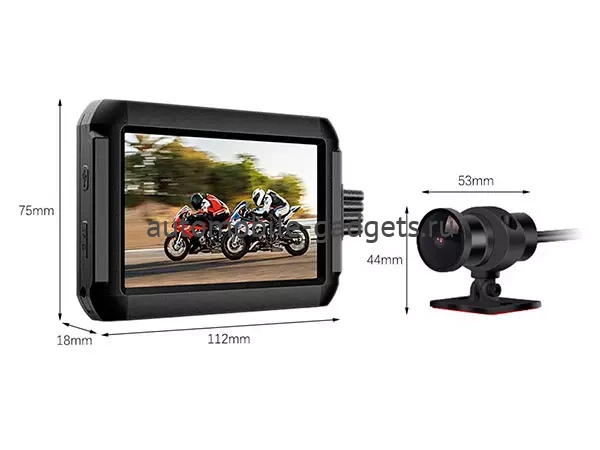 Мото видеорегистратор MotoCam NP F9D TPMS Мото видеорегистратор MotoCam NP F9D TPMS