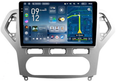 Штатное головное устройство Ford Mondeo 4 2006-2010 (серебро) Teyes CC4 Pro 2K 8/128 10.36 дюймов RM-1017 на Android 13 (4G-SIM, DSP, QLed, AI)