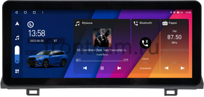 Штатная магнитола Honda Accord 10 2017-2023 12.3 дюйма Canbox GT1232-0340 на Android 10 (CarPlay, 2/32, DSP, QLed) Mercedes Style