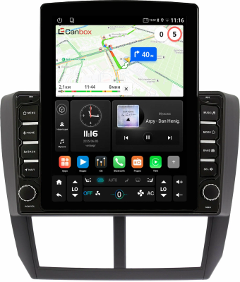 Штатная магнитола Subaru Forester 3, Impreza 3 2007-2013 Canbox GTR095-9080 на Android 10 (QLed, 4/64, DSP, CarPlay)