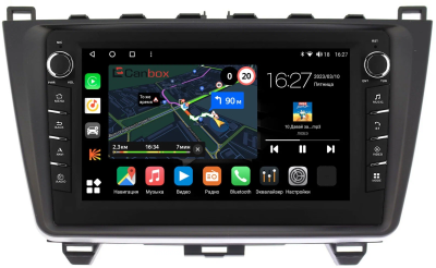 Штатная магнитола Mazda 6 (GH) 2007-2013 Canbox M-Line 7831-9033 на Android 10 (4G-SIM, 2/32, DSP, IPS) С крутилками