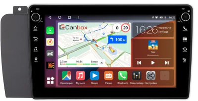 Штатная магнитола Canbox M-Line 7801-9-1514 для Volvo S60, V70 2, XC70 2004-2007 на Android 10 (4G-SIM, 2/32, DSP, IPS) С крутилками