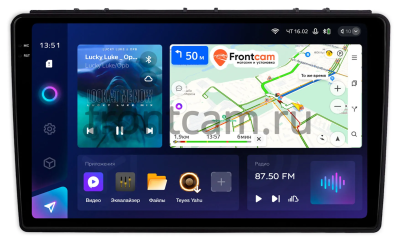 Штатное головное устройство Saab 9-3 2007-2014 Teyes CC3 2K 4/64 9.5 дюймов RM-9-2529 на Android 10 (4G-SIM, DSP, QLed)