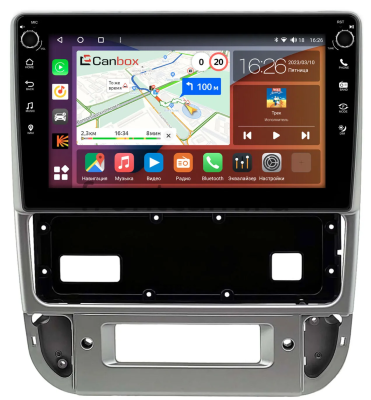 Штатная магнитола Peugeot 406 1999-2005 (серебряная) Canbox H-Line 7804-9-0039 Android 10 (4G-SIM, 6/128, DSP, IPS) С крутилками