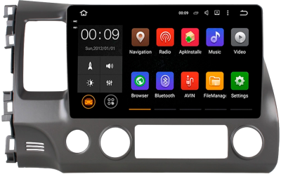 Airoc 2K RX-1901 штатная магнитола для HONDA Civic 8 4D (2007-2012) Sedan на Android 13 с 8GB, DSP, 4G