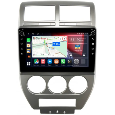 Штатная магнитола Canbox H-Line 7826-10-328 для Jeep Compass, Liberty (Patriot) 2006-2010 на Android 10 (4G-SIM, 4/32, DSP, QLed) С крутилками