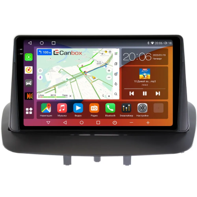 Штатная магнитола Canbox EVO 2K 5816-9215 для Renault Fluence, Megane 3 2008-2016 на Android 14 (4G-SIM, 8/256, DSP, QLed, AI, 360)