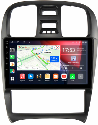 Hyundai Sonata 4 (EF) 2001-2012 (левый руль) Canbox L-Line 4169-9-268 на Android 10 (4G-SIM, 2/32, TS18, DSP, QLed)