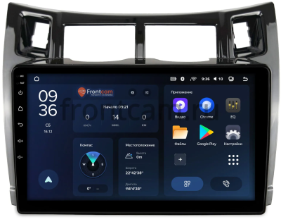 Штатное головное устройство Toyota Vitz 2 (XP90), Yaris 2 2005-2012 (черная, глянцевая) Teyes CC3L WIFI 2/32 9 дюймов RM-9-172 на Android 8.1 (DSP, IPS, AHD)