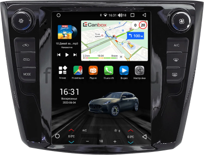 Штатное головное устройство Renault Kadjar 2015-2024 (глянцевая) Canbox (Tesla style) 9.7 дюймов 2/32 GT096-1312-189 на Android 10 (QLed, DSP, CarPlay)