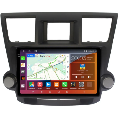 Штатная магнитола Toyota Highlander (U40) 2007-2013 (тип 2) Canbox EVO 2K 5832-1087 на Android 14 (4G-SIM, 16/512, DSP, QLed, AI, 360)