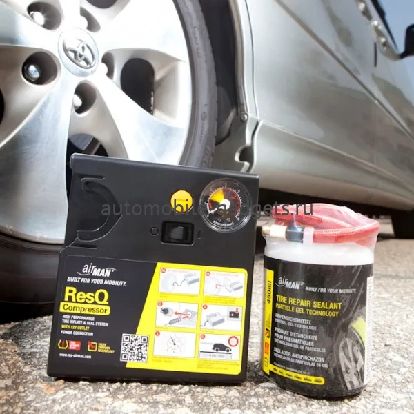 AIRMAN Res Q Tire Repair Компрессор автомобильный с герметиком