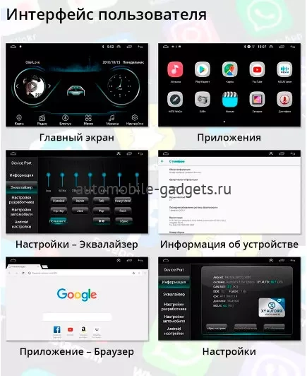 Parafar PF002Lite универсальная магнитола 2 DIN на Android 10 c 1GB