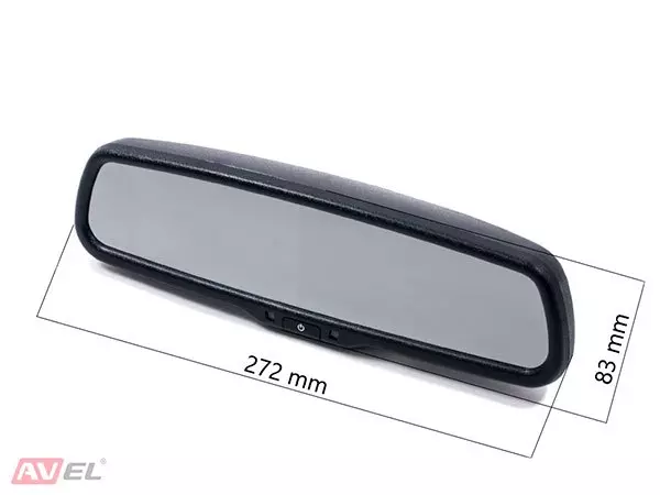 AVS0458BM Зеркало заднего вида со встроенным монитором 4.3"
