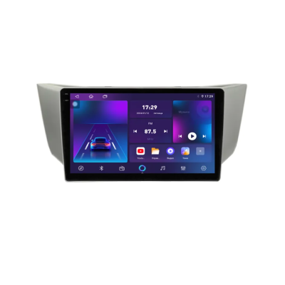 Магнитола для Toyota Harrier, Lexus RX300 2003-2009 серебристая Parafar на Андроид 13.0 PF300T2RN2K