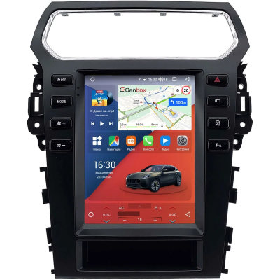 Штатное головное устройство Ford Explorer 5 2010-2019 (can BSJ) Canbox PRO-Line (Tesla style) 9.7 дюймов 12/256 7884-1312-259 на Android 13 (4G-SIM, DSP, QLed)