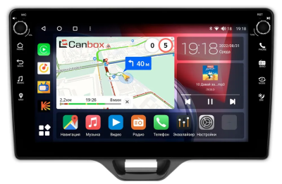 Штатная магнитола Toyota Yaris 4, Yaris Cross 2020-2024 (левый руль) Canbox H-Line 7806-10-552 на Android 10 (4G-SIM, 4/32, DSP, QLed) С крутилками