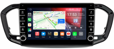 Штатная магнитола Canbox BGTR9-1924 для Lada Vesta (NG) 2022-2025, Aura 2024-2025 (черный глянец) на Android 10 (IPS, DSP, CarPlay)