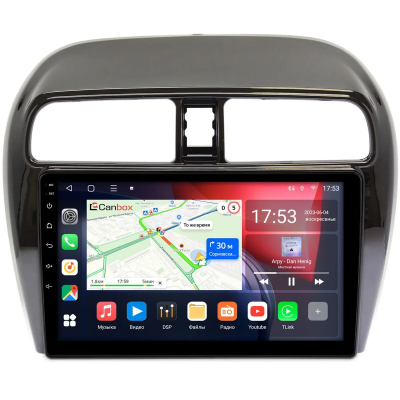Штатная магнитола Canbox EVO 5810-9-129 для Mitsubishi Mirage 6 2012-2024 на Android 14 (4G-SIM, 4/64, DSP, QLed, AI, 360)