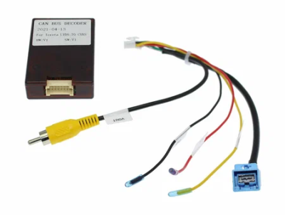 Canbox A10 адаптер BC12 с GVIF (LVDS) подключения штатной видеокамеры Toyota, Lexus 2005+ к новой магнитоле (can LZ)