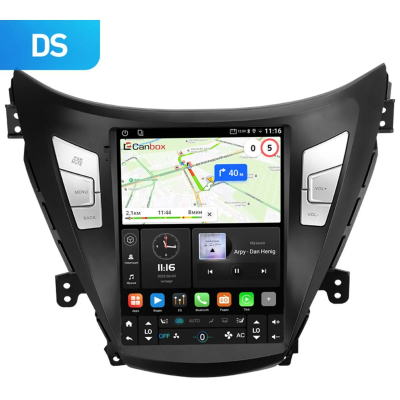 Штатное головное устройство Hyundai Elantra 5 (MD), Avante 5 2010-2015 (тип1) Canbox PRO-Line (Tesla style) 9.7 дюймов 6/128 7882-1312-92 на Android 13 (4G-SIM, DSP, QLed)
