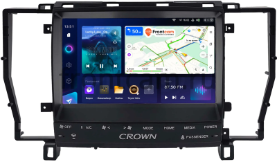 Штатное головное устройство Teyes CC3 2K 360 6/128 9.5 дюймов RM-9-2115 для Toyota Crown (S180) 1999-2008 (для авто с Navi и 6CD, Тип 2) на Android 10 (4G-SIM, DSP, QLed)