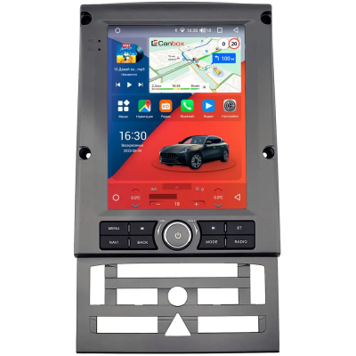 Штатное головное устройство Peugeot 407 2004-2011 (темно-серая) Canbox PRO-Line (Tesla style) 9.7 дюймов 8/256 7883-1312-111 на Android 13 (4G-SIM, DSP, QLed)